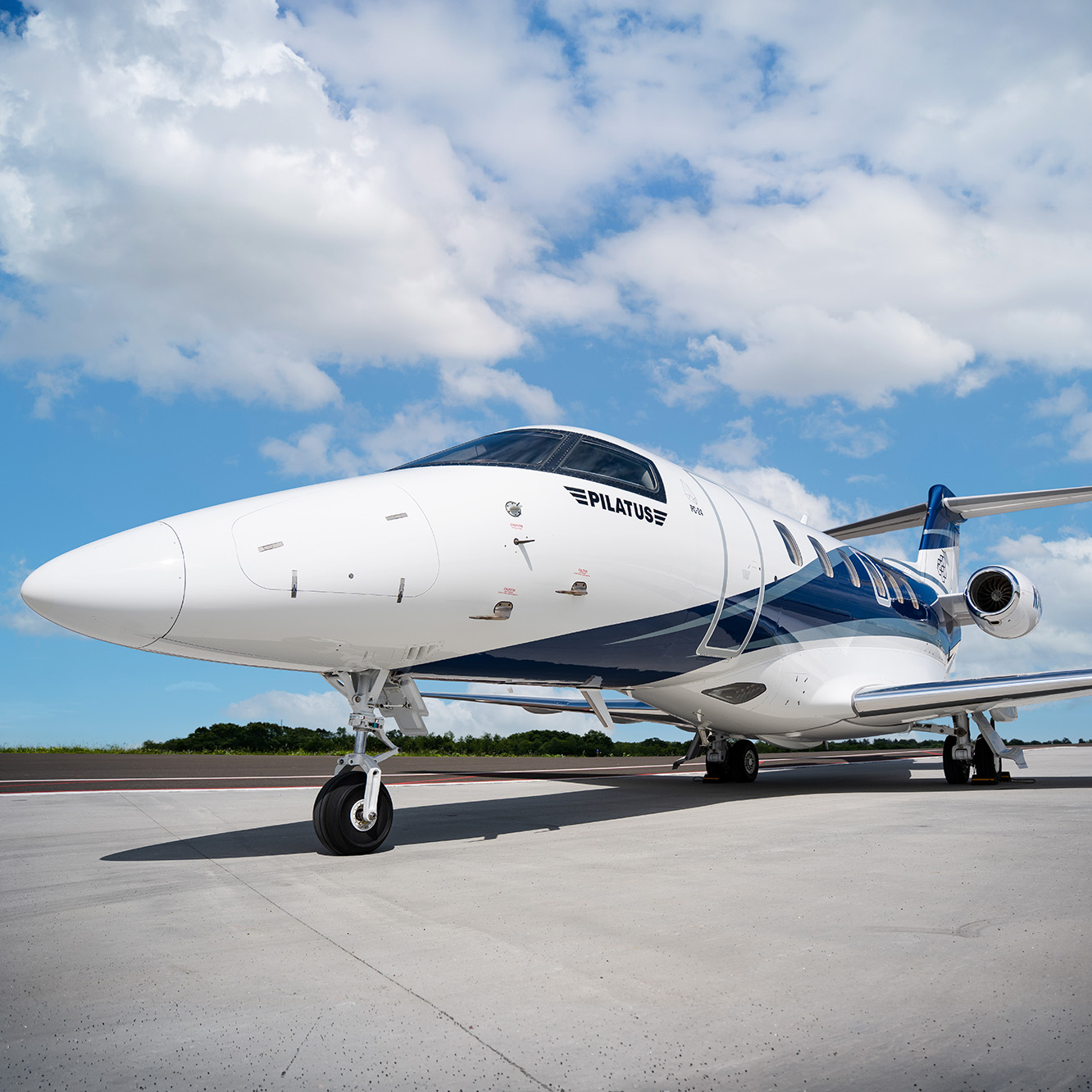 Mid-cabin jet on the ramp, pre-listing photography